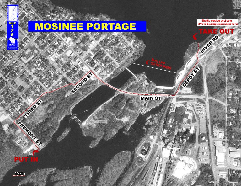 MAP 9 Mosinee Flowage to DuBay Dam